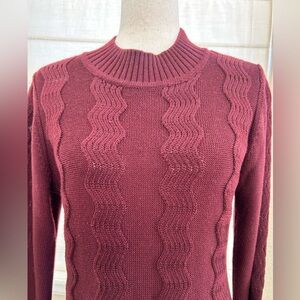 Women's L Burgundy Sweater dress